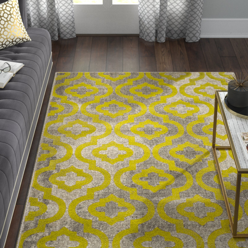 Willa Arlo Interiors Manorhaven Light Gray/Green Area Rug & Reviews